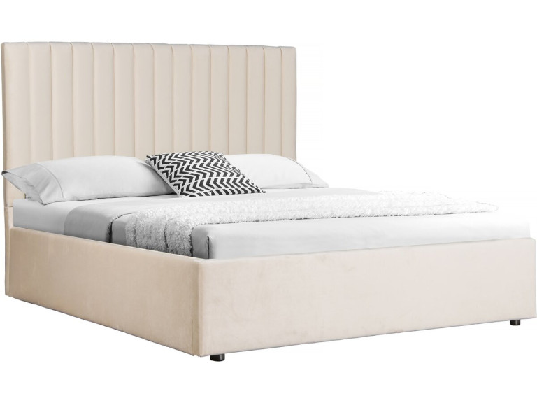 Cama com caixa "Mia" - 160 x 200 cm - Bege