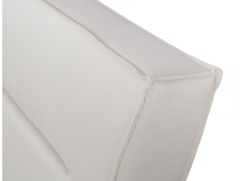 Cama de casal em tecido designer "Moritz" - 140 x 190 cm - Bege