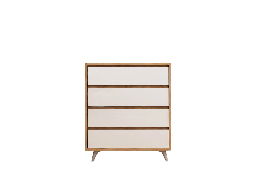 Cómoda de madeira "Suvera" - 70 x 40 x 86 cm - Bege