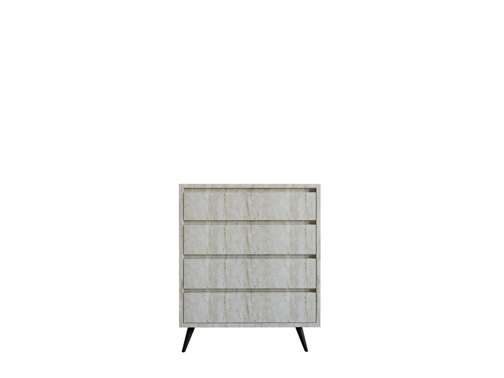 Cómoda de madeira "Suvera" - 70 x 40 x 86 cm - Travertino