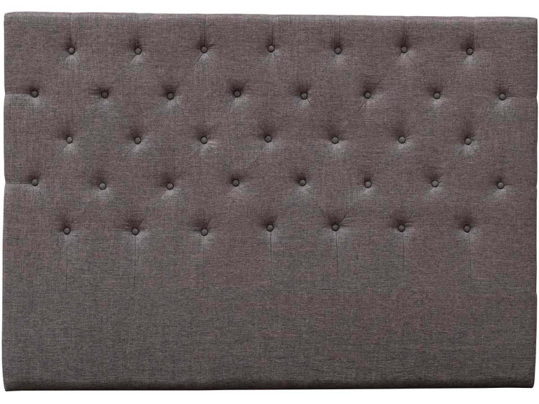 Cabeceira acolchoada “Déco” - 169 cm - Taupe - Tecido