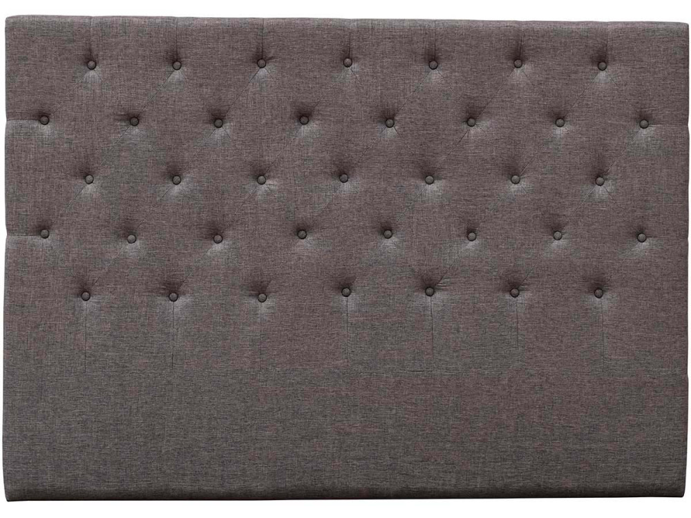 Cabeceira acolchoada “Déco” - 169 cm - Taupe - Tecido