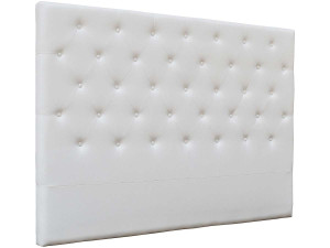 Cabeceira acolchoada “Déco” - 169 cm - Branco - PVC 2