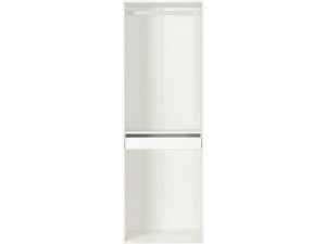 Roupeiro "Opera" com espaço para pendurar e suporte para calças - 60 x 45 x 180 cm - Branco