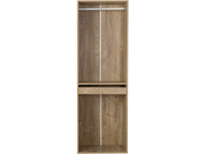 Roupeiro "Opéra" com espaço para pendurar e suporte para calças - 60 x 45 x 180 cm - Bege