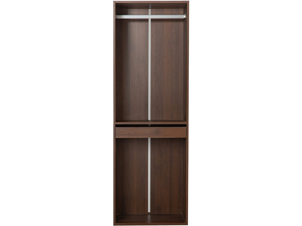 Roupeiro "Opéra" com espaço para pendurar - 60 x 45 x 180 cm - Castanho