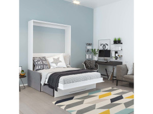 Cama rebatível KYM SOFA 3" - 140 x 200 cm - Branco 2