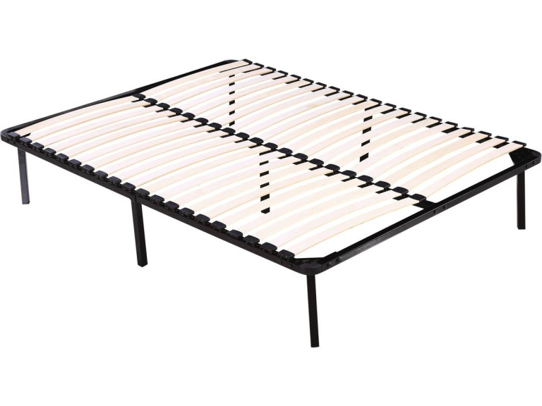 Estrutura de ripas + pés para colchão 160 x 200 cm - 20 ripas