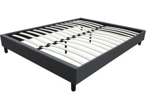 Estrado de cama "Andy" - 160 x 200 cm - Cinza antracite - 2