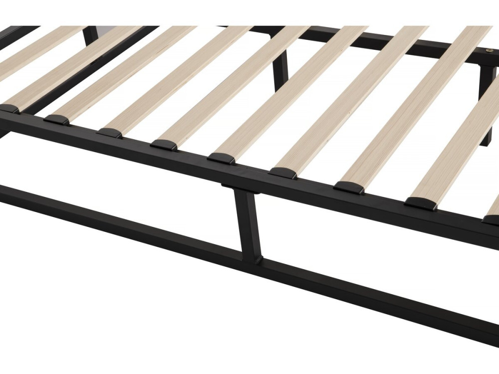 Estrutura de cama metálica 160 x 200 cm - Preto