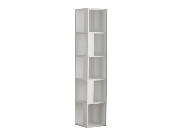 Estante de madeira "Piano" - 34 x 34 x 161 cm - Branco