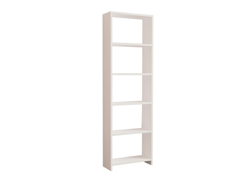 Estante de madeira "New" - 50 x 19 x 160 cm - Branco