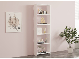 Estante de madeira "New" - 50 x 19 x 160 cm - Branco 2