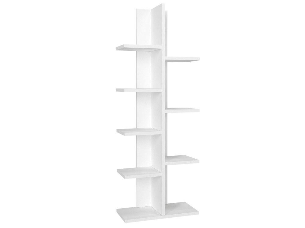 Estante de madeira "Tree" - 45 x 22 x 121 cm - Branco