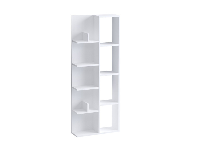 Estante de madeira "Viva" - 60 x 18 x 150 cm - Branco