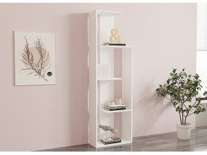 Estante de madeira "Wand" - 50 x 19 x 160 cm - Branco 2