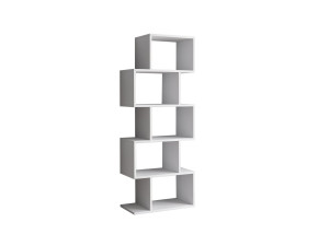 Estante de madeira "Meric" 60 x 30 x 150 cm - Branco
