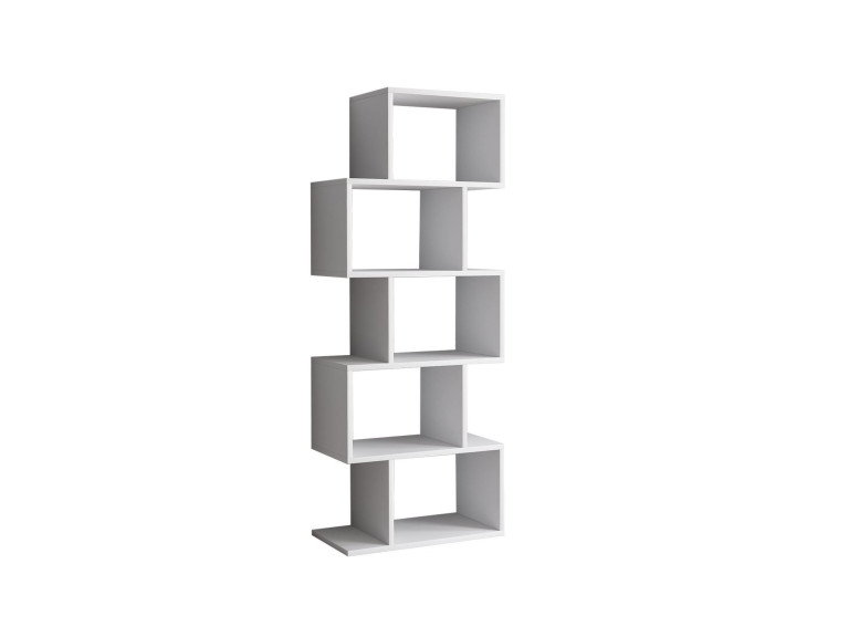 Estante de madeira "Meric" 60 x 30 x 150 cm - Branco