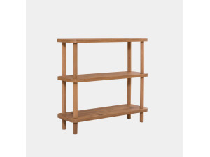 Estante de madeira "Step" - 80 x 28 x 75 cm - Castanho