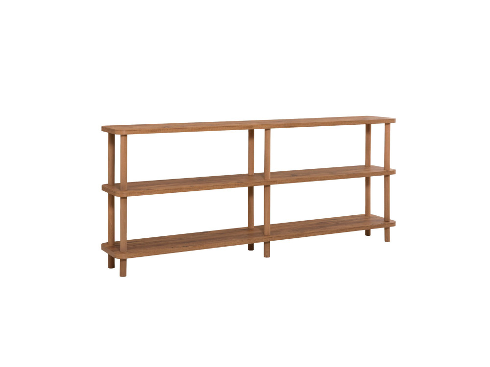 Estante de madeira "Zen" - 180 x 35 x 75 cm - Castanho