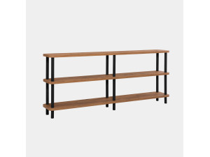 Estante de madeira "Zen" - 180 x 35 x 75 cm - Preto