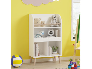 Estante de madeira "Minola" - 60 x 30 x 102 cm - Branco 2