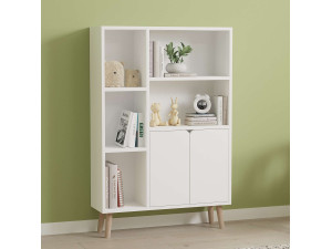 Estante de madeira "Lumo" - 80 x 24 x 120 cm - Branco 2
