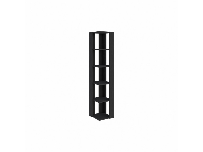 Estante de madeira "Nati" - 32 x 32 x 161 cm - Preto