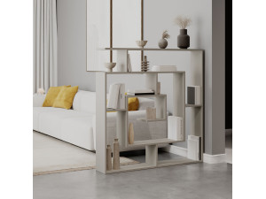 Estante de madeira "Labirent" - 125 x 22 x 129 cm - Arenito 2