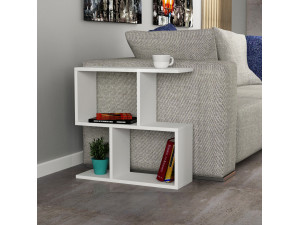 Mesa de apoio de madeira "Mania" - 60 x 20 x 60 cm - Branco 2