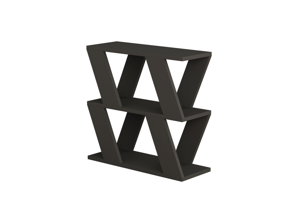 Mesa de apoio de madeira "Lazena" - 60 x 22 x 57 cm - Antracite