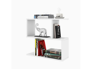 Mesa de apoio de madeira "Lale" - 60 x 20 x 55 cm - Branco