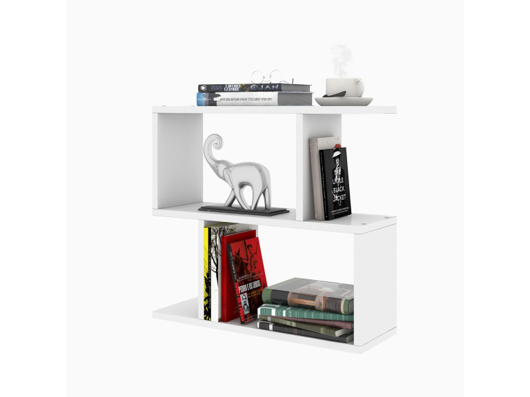 Mesa de apoio de madeira "Lale" - 60 x 20 x 55 cm - Branco