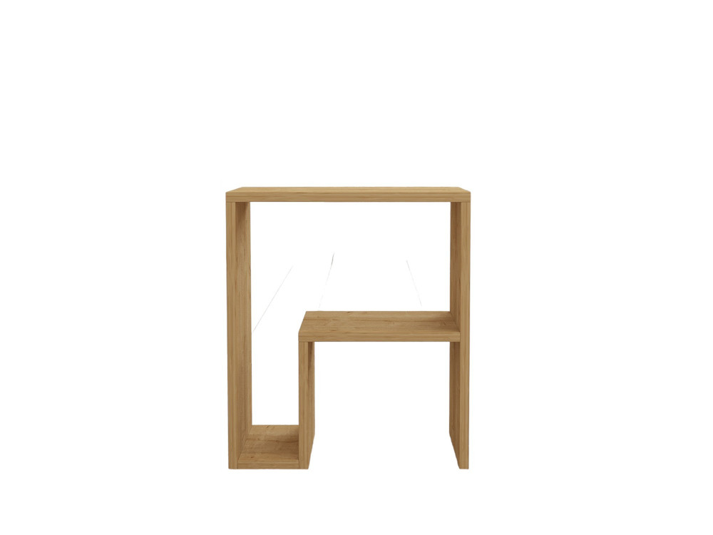 Mesa de apoio de madeira "Yepa" - 45 x 29 x 51 cm - Carvalho safira