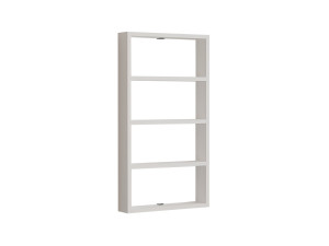 Estante de parede em madeira "Quatro" - 43 x 9 x 80 cm - Branco