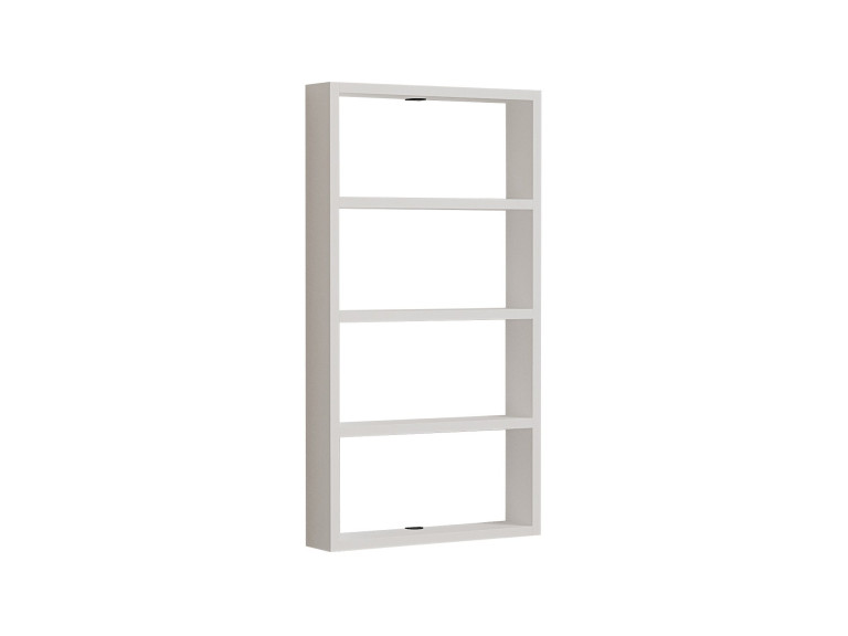 Estante de parede em madeira "Quatro" - 43 x 9 x 80 cm - Branco