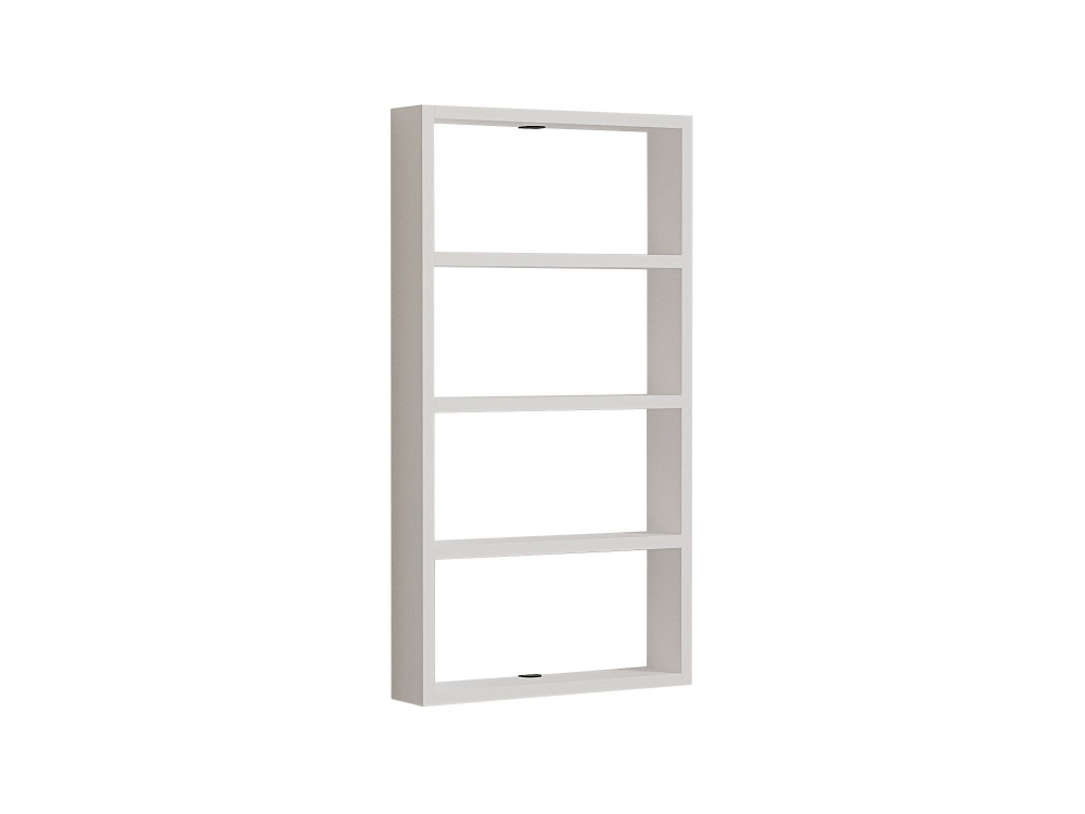 Estante de parede em madeira "Quatro" - 43 x 9 x 80 cm - Branco