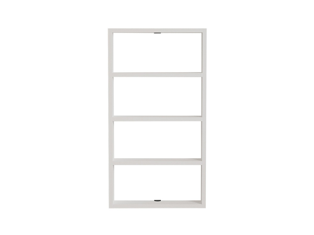 Estante de parede em madeira "Quatro" - 43 x 9 x 80 cm - Branco