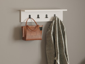 Prateleira de parede em madeira "Ayla" - 60 x 16 x 14 cm - Branco 2