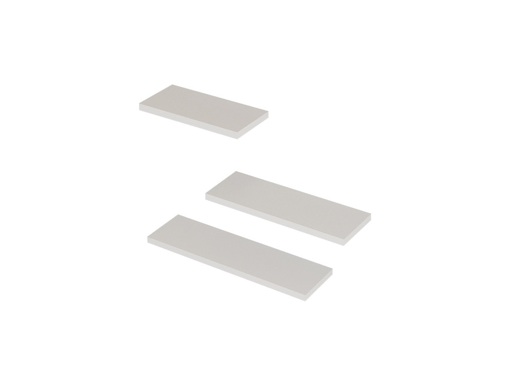 Prateleira de parede em madeira "Leila" - 50 x 14 x 2 cm - Branco
