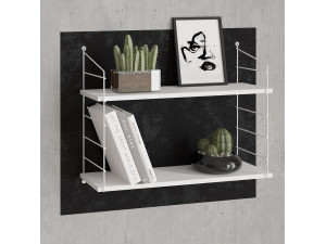 Prateleira de parede em madeira "Armoni" - 72 x 20 x 58 cm - Branco 2