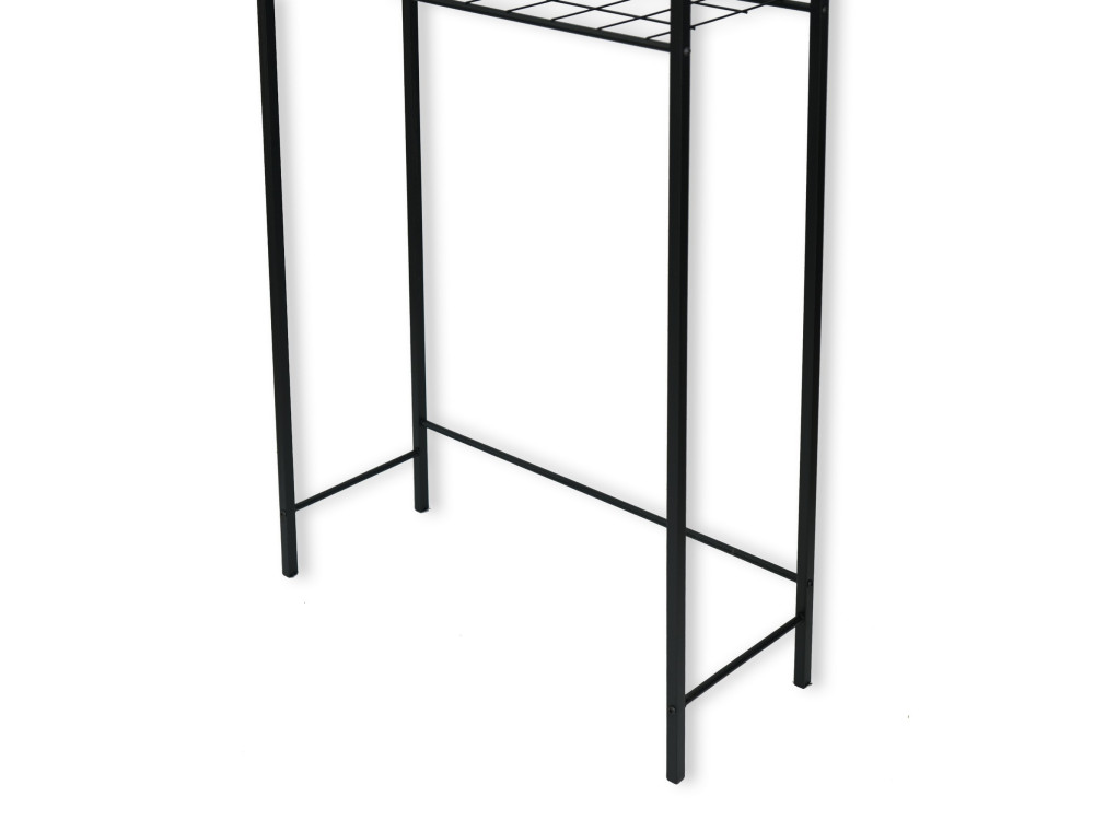 Armário metálico "Nigel" para máquina de lavar roupa - 68 x 24 x 150 cm - Preto