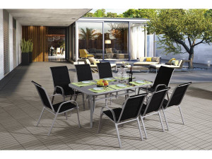 Móveis de jardim "Cordoba XL 180" - Phoenix - Preto 2