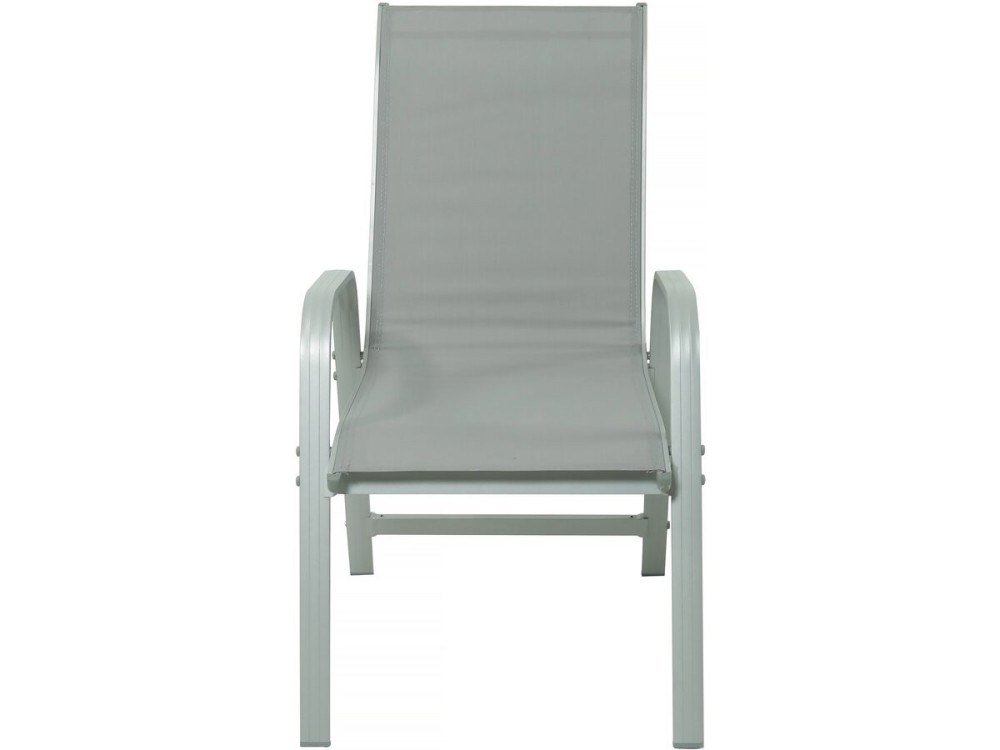 Mesa e cadeiras de jardim em alumínio extensível "Lagos" - 200/320 x 105 x 76 cm - Taupe - 10 lugares