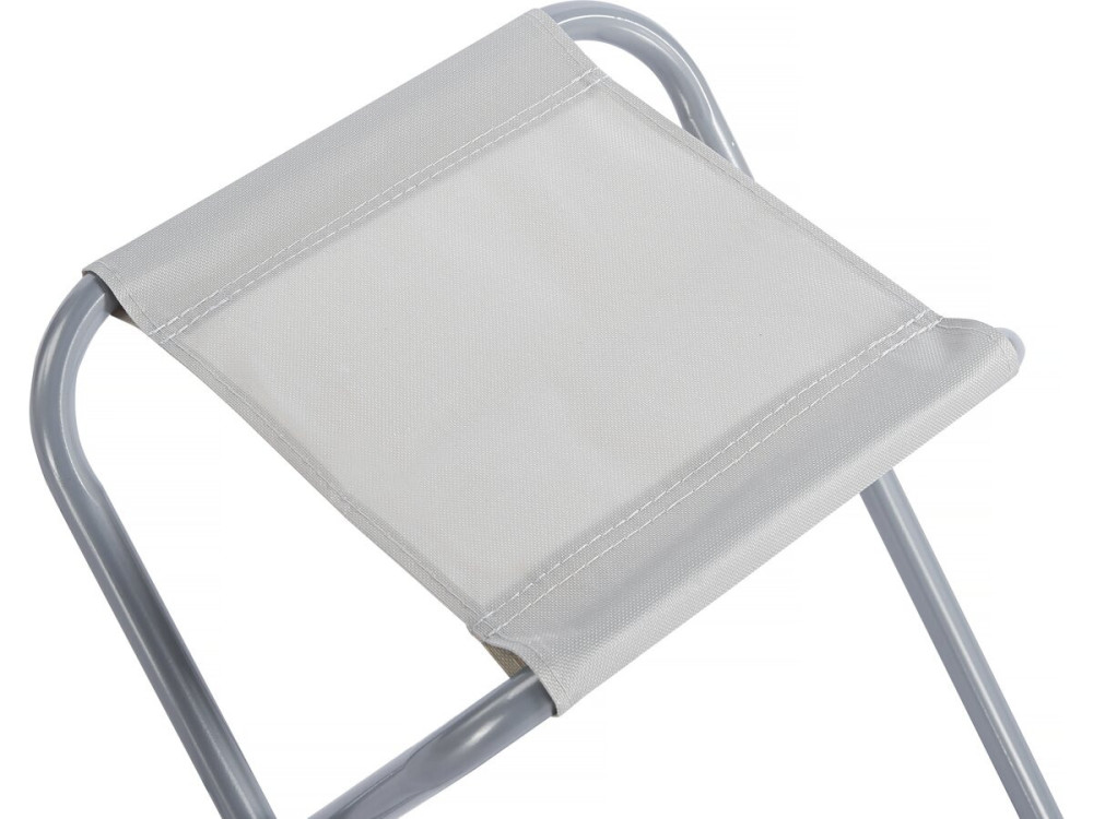 Conjunto de mesa de campismo e 4 bancos rebatíveis - 125 x 60 cm - Branco