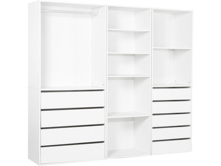 Conjunto de toucador modular "Opera" - 3 unidades - Branco