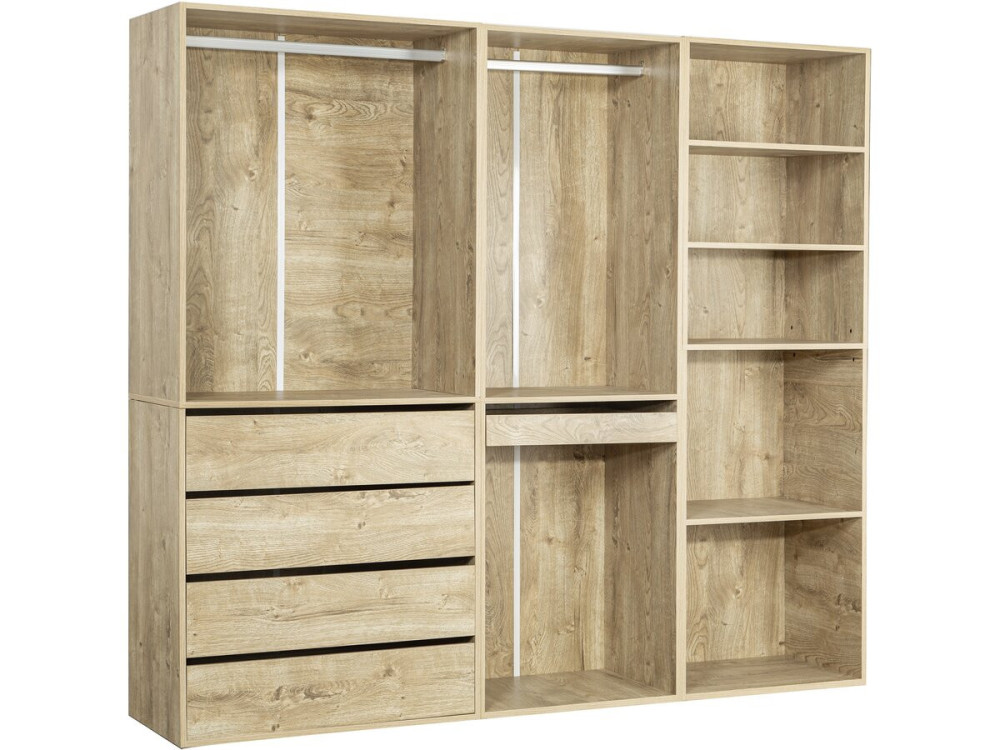Conjunto de roupeiro modular "Opéra" - 3 unidades - Bege