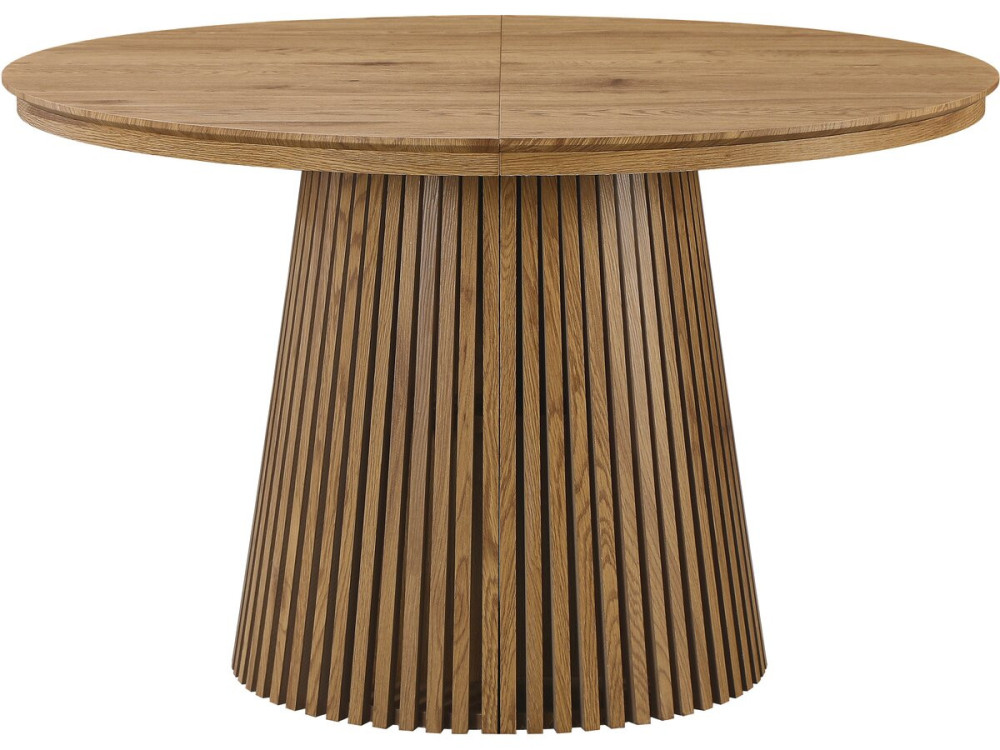Mesa de jantar extensível de madeira "Sylva" - 120/200 cm - Capacidade para 4 a 8 pessoas - Castanho