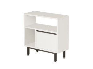 Mesa de apoio em madeira "Calvin" - 60 x 25 x 60 cm - Branco