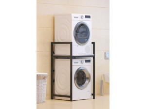 Armário metálico para máquina de lavar roupa "Junior" - 70 x 60 x 116 cm - Branco 2